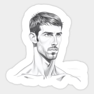 Michael phelps Sticker